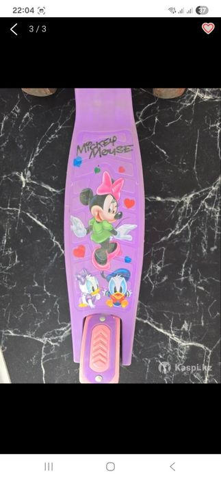 Самокат 3 колёсный для девочки