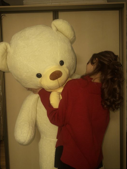 мишка большой белый