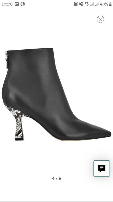 Полусапожки женские, кожаные