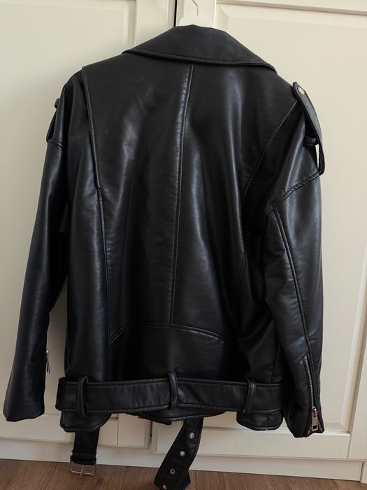 Кожено oversize яке ZARA