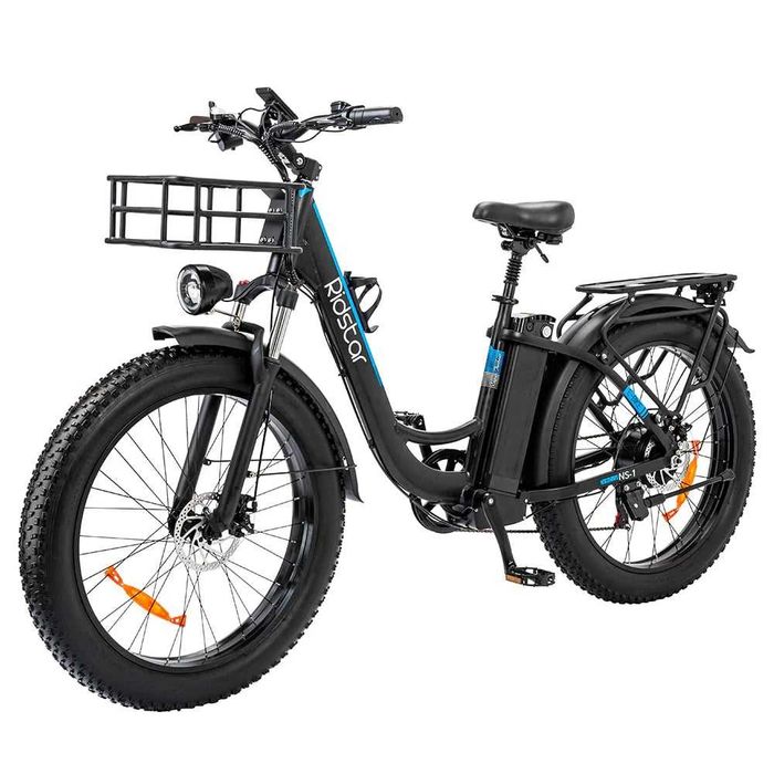 Ridstar MN26 Електрически Велосипед 26" 750W 48V 20Ah – Fat Tire, До 60 км Пробег