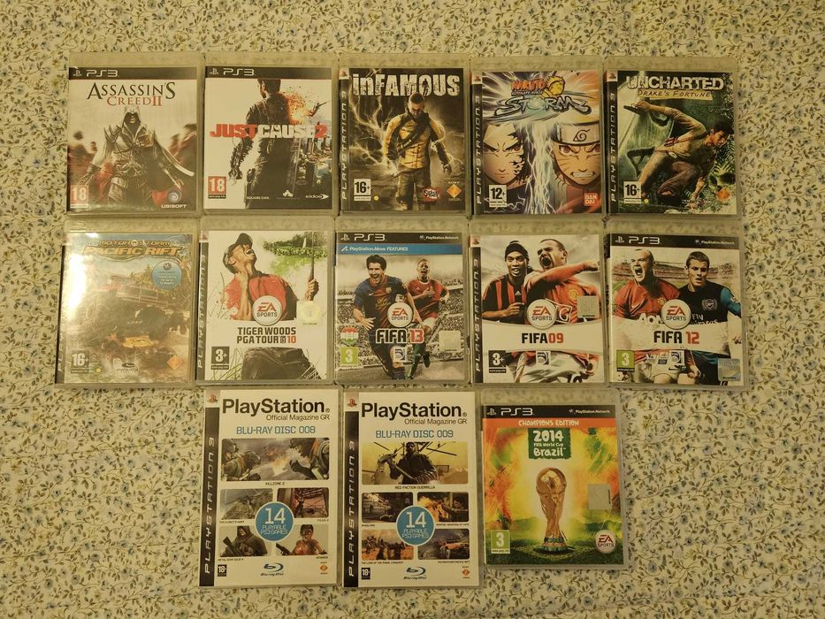 Lot jocuri PS3 Naruto Infamous Uncharted Motorstorm