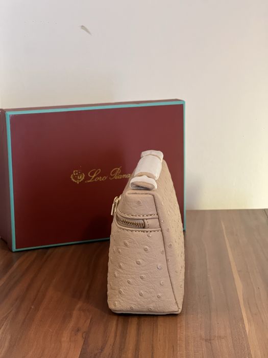 Чанта Loro Piana щраусова кожа