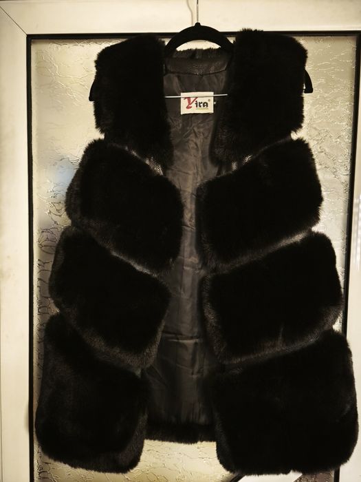 Vestă din blană artificială