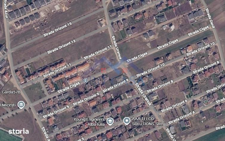 Teren construibil, 389 mp., Orizont, central cu toate utilitatile