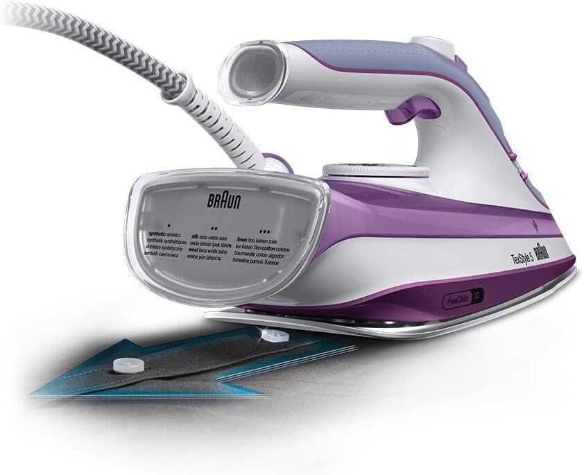Ютия Braun TexStyle 5 SI FreeGlide 3D, 2600W, парa 180 г/мин, 300мл