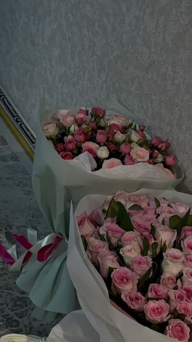 Букет густовые розы