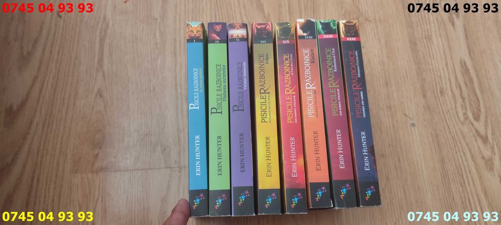 carte carti pisicile razboinice vol 1, 3, 6, 16, 18, 19, 23, 31