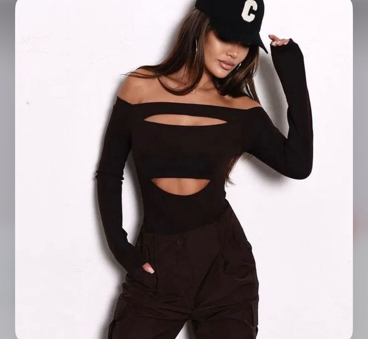 Боди с дълъг ръкав