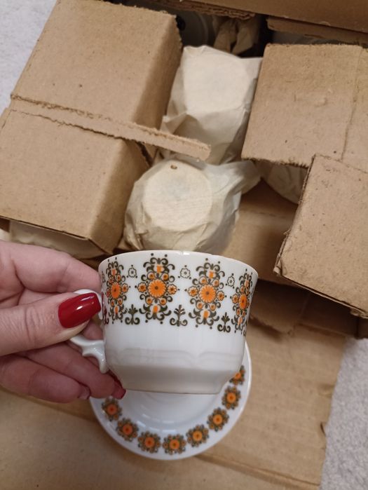 Български винтидж сервиз за кафе