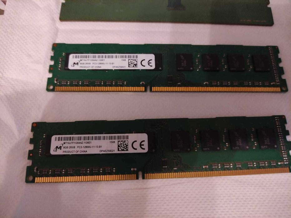 Rami ddr3 2x8 gb 1600 mhz , i7 3770