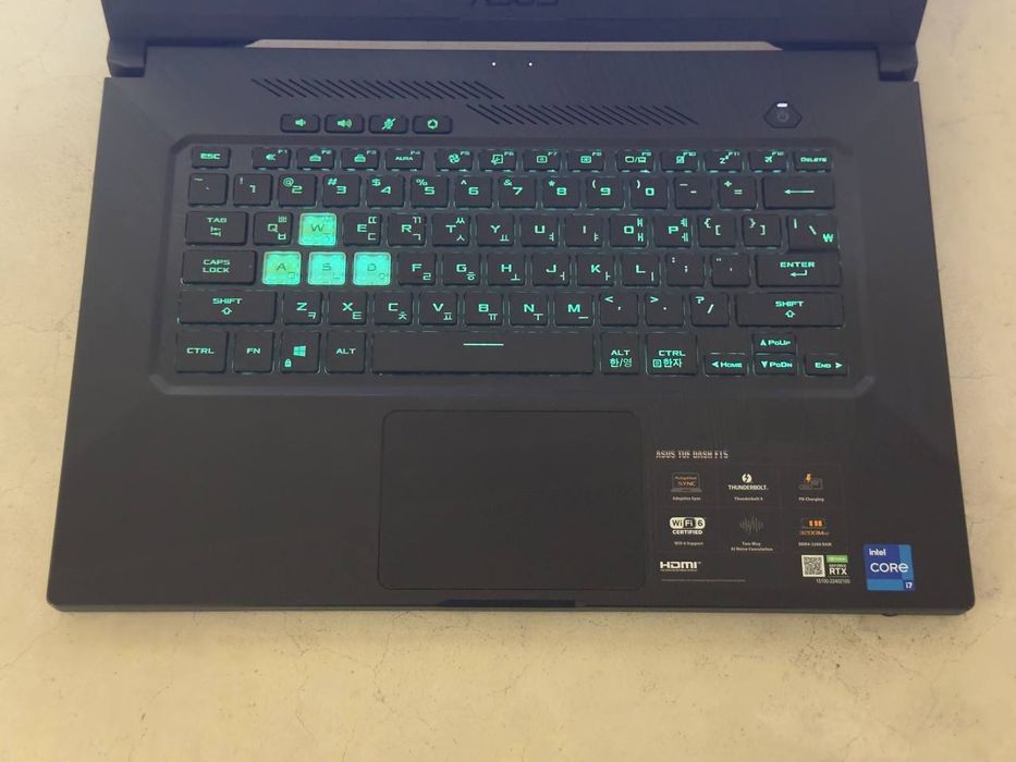 Asus tuf f15 gaming notebook