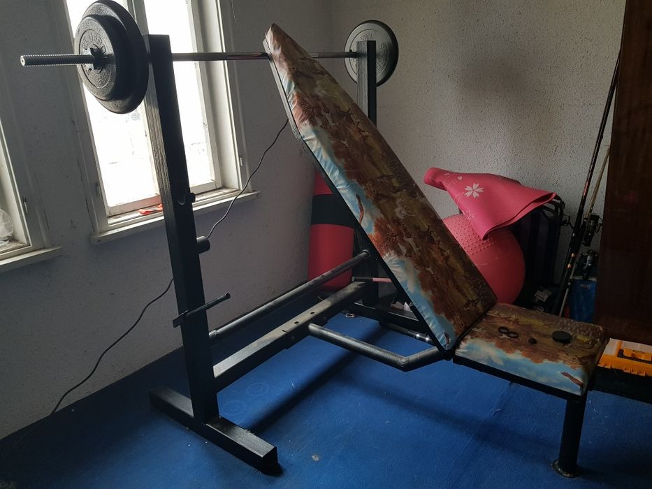 Усилена лежанка и оборудване за фитнес Бартер