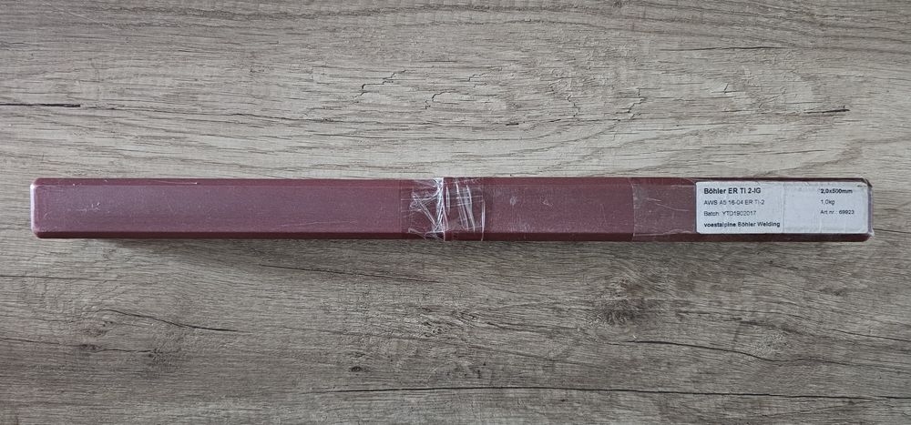 Sarma TIG titan Boehler ER Ti 2-IG – 1kg titan Grade 2 – cutie noua