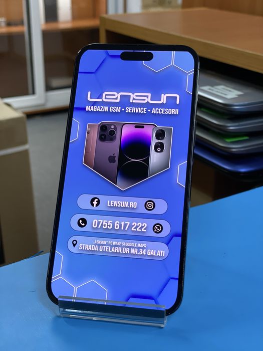 Apple iPhone 14 Pro Max 256GB, Garantie 12 luni | Lensun