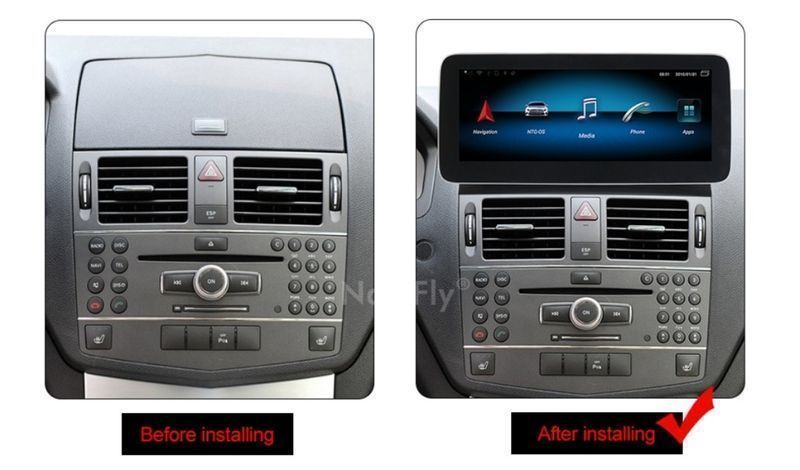 MERCEDES-BENZ  W204 NTG4.0 2007/2010 10,25" андроид навигация, 10025