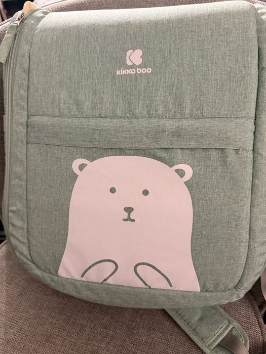 Преносимо легло-чанта 2 в 1 KikkaBoo - Bear Mint