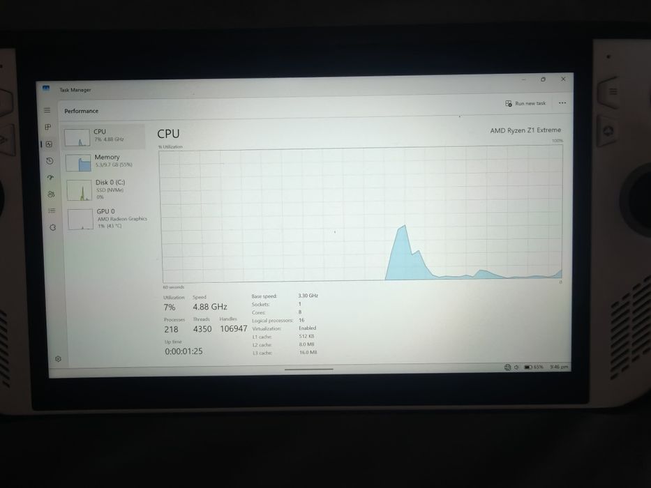 Rog ally Z1 Extreme (upgrade la baterie și răcire)