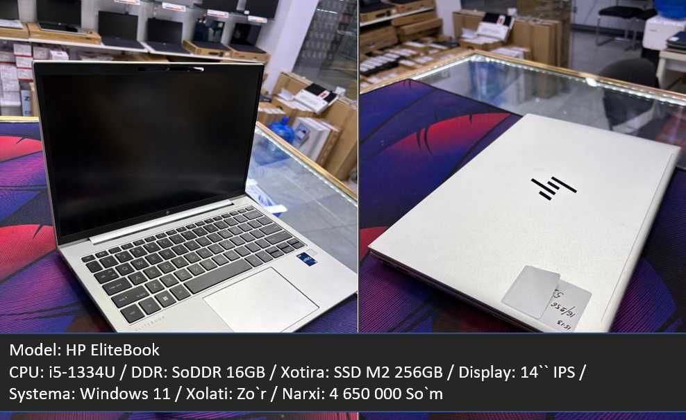 Noutbuklar Optom BU HP, Asus, Lenovo, Acer, MSI, Dell, Surface...