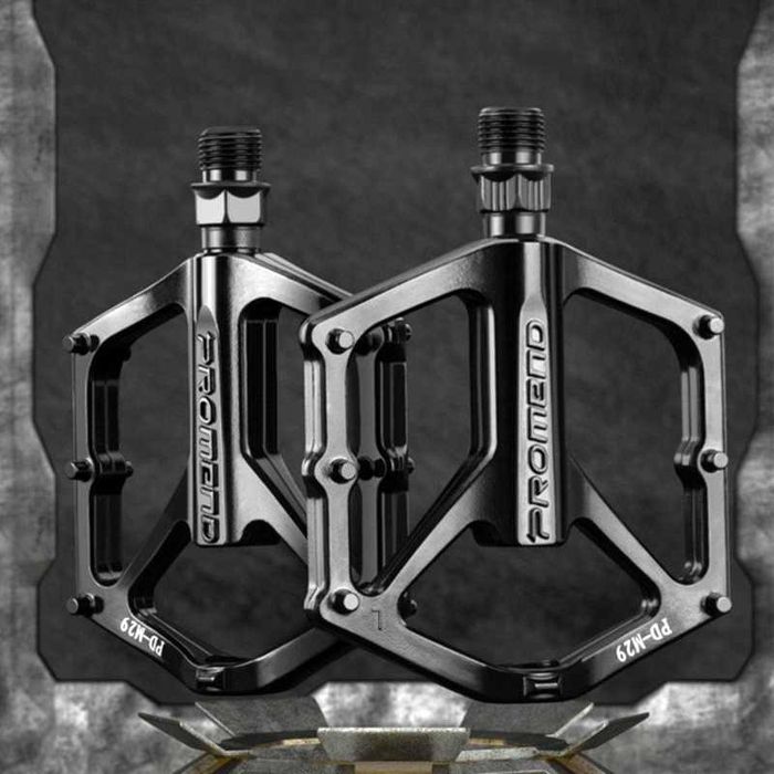 Алуминиеви педали PROMEND M29, Капсуловани лагери, Антиплъзгащи, Черни