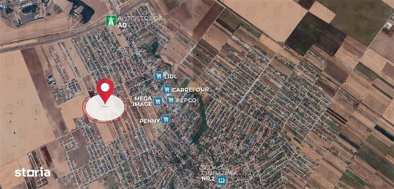 De vanzare teren intravilan, 1721 mp, deschidere ampla–Comuna Berceni