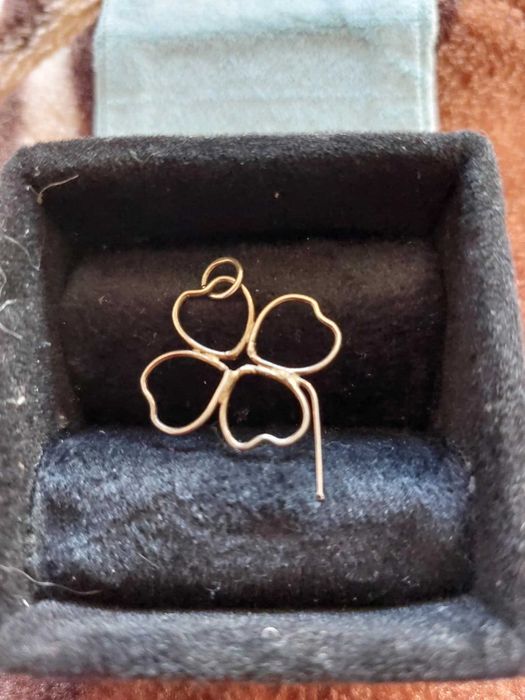 Pandativ vintage argint trifoias