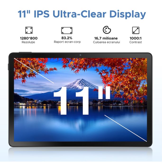 Tableta Doogee U11 Pro 30gb ram 256gb stocare gri- noua sigilata