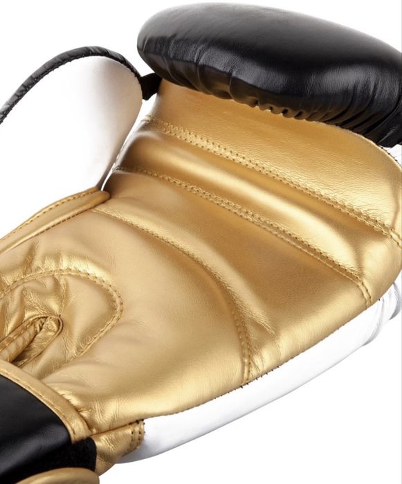 Manusi box VENUM Contender 2.0, 16oz, negu/alb/auriu