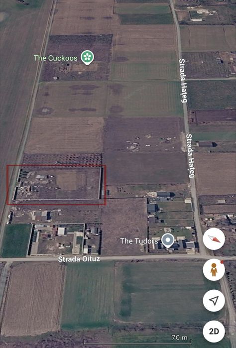Vând Teren intravilan,  cu deschidere de 49m  la 19 km de Bucuresti
