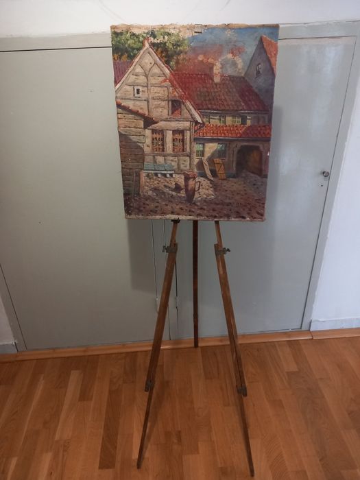 Vând șevalet portabil,vechi în stare bună