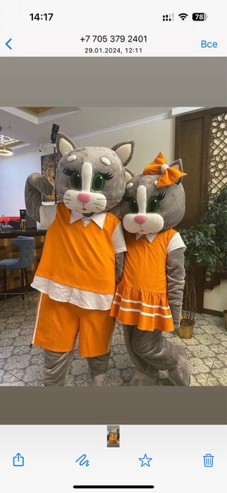 Продам ростовые куклы