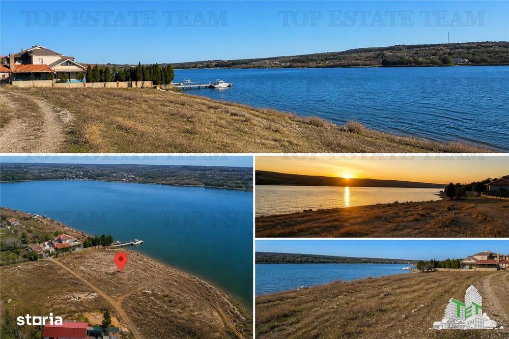 Teren premium 500 mp cu deschidere 25 m – Prima linie la Lacul Limanu,