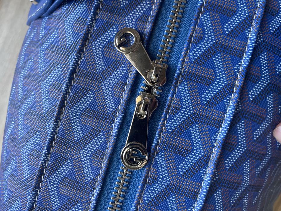 Луксозен син сак Goyard Boeing Duffel