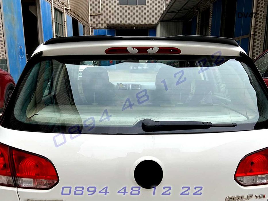 Тунинг Лип Спойлер Крило Багажник Капак VW Golf MK6 Голф 6 2009- 2012