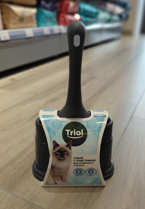 Совок с подставкой для кошачьего туалета