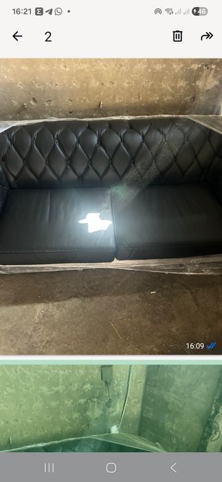 Продам шикарный кожаный диван