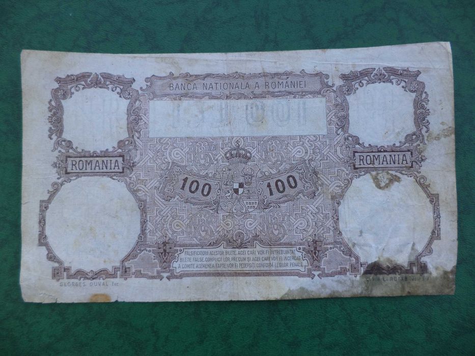 Bancnota veche rara 100 lei 19 februarie 1940