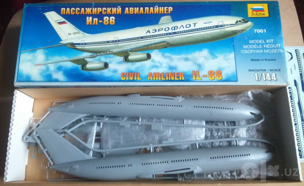 конструктор модель самолёта Boeing 767 клей в подарок!