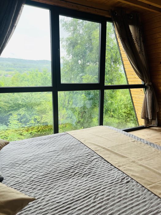 Cabană Aframe cu piscina si ciubar