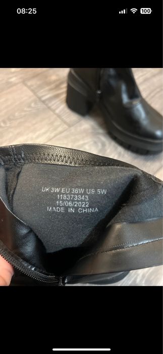 Botine cu toc mic. Noi marimea 36