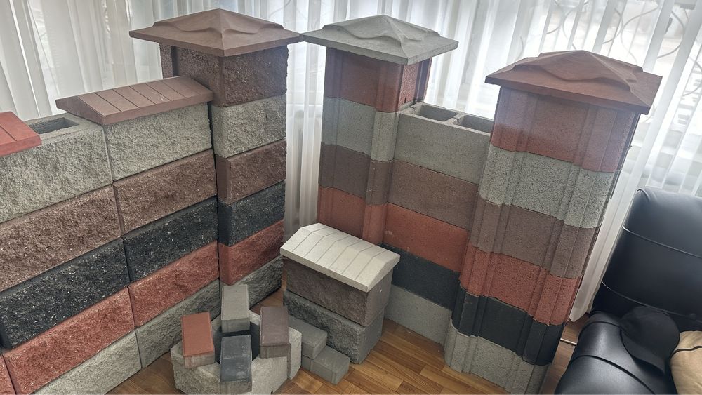 Сплитерный Рваный блок и колонна