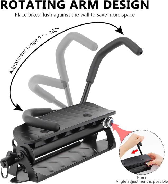 Suport de perete biciclete, unelte, monTEK Swivel Bike, pliabil