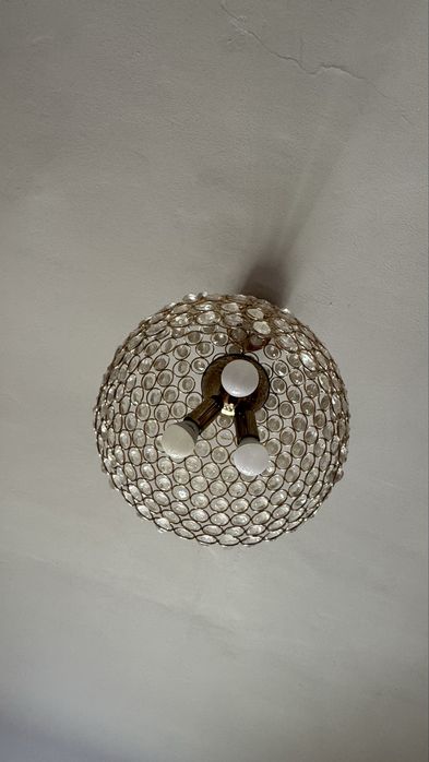 Люстра с хрусталиками