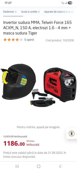 Aparat de sudura telwin