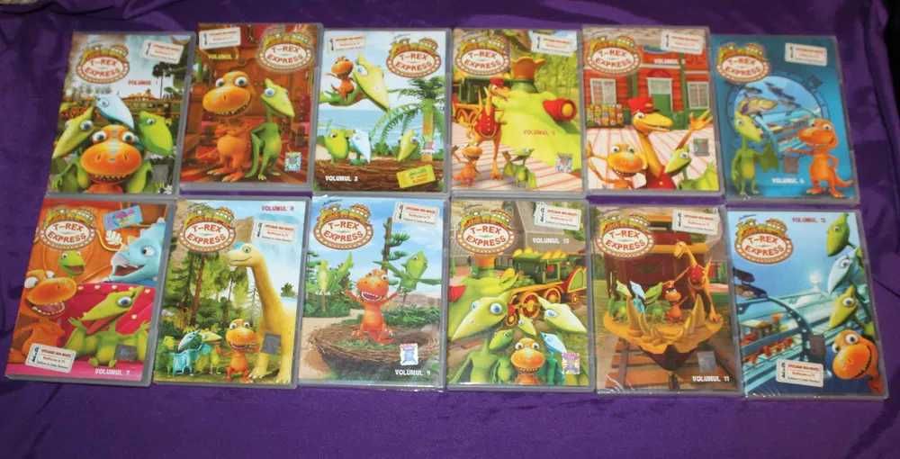 lot 12 dvd desene animate T Rex Expres dublate in romana