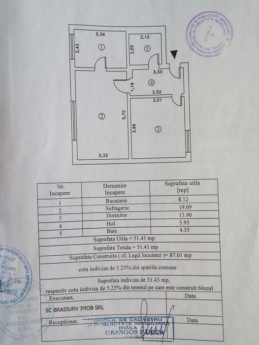 Apartament 2 camere bariera in spatele lidl