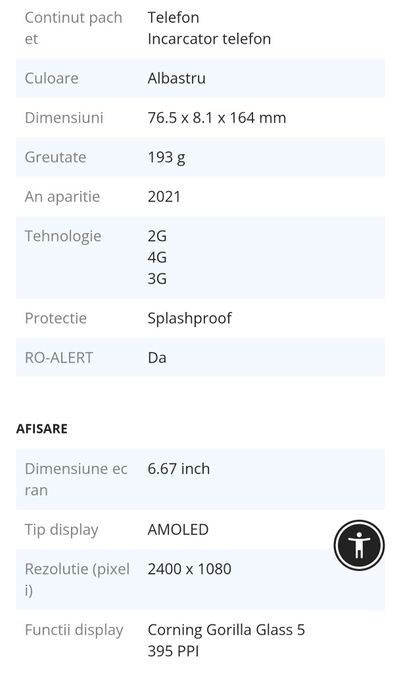 Vând Xiaomi Redmi Note 10 Pro Glacier Blue 6 GB RAM/ 128 GB excelent