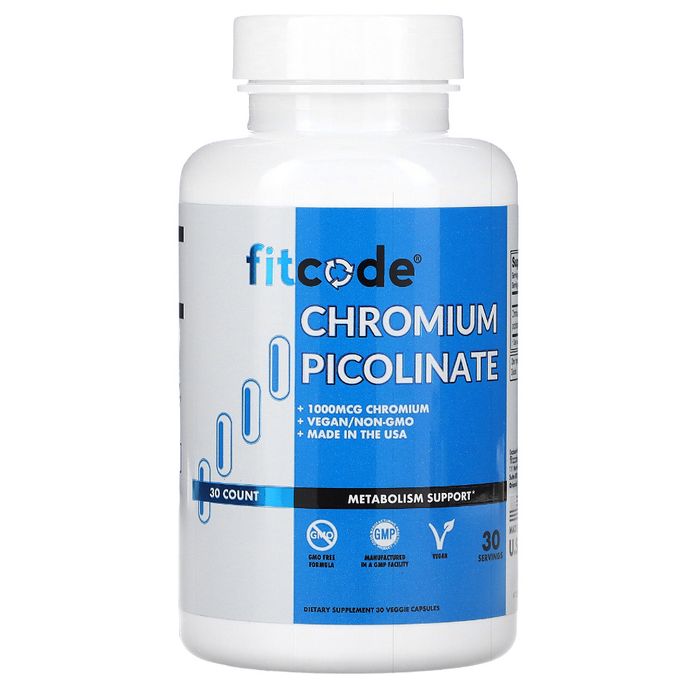 Chromium picolinate Хром пиколинат 1000mcg 30veg capsules