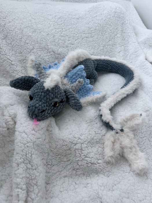 Dragoni croșetați, handmade la comandă, jucării pentru copii