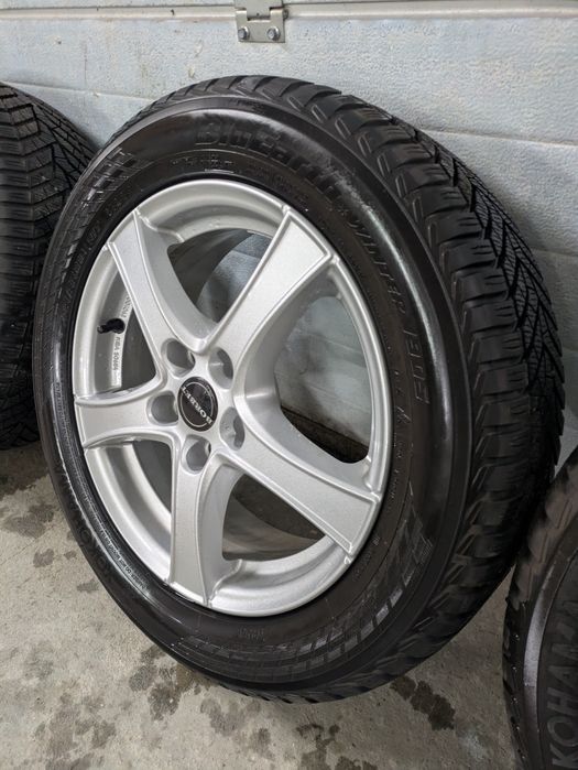 Jante roti Borbet 5x112 R16 + anvelope iarna 205 55 R16